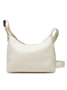 Calvin Klein Torebka Hardware Strap Medium Crossbody K60K613028 Biały. Białe listonoszki Calvin Klein, bez wzorów, ze skóry, bez dodatków. Za 289,99 zł.