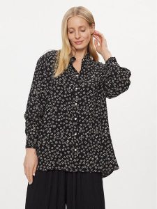 Tommy Jeans Koszula Ditsy DW0DW17346 Czarny Oversize. Czarne koszule Tommy Jeans, m, bez wzorów, z jeansu, bez kołnierzyka, bez ramiączek. Za 279,99 zł.