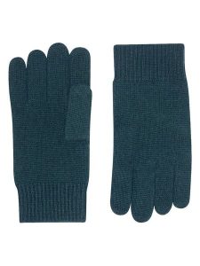 Perfect Cashmere Kaszmirowe rękawiczki "Hailey" w kolorze ciemnozielonym rozmiar: onesize. Zielone rękawiczki Perfect Cashmere, bez wzorów, z kaszmiru. Za 121,99 zł.