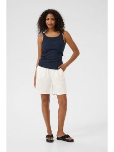 Kaffe Top w kolorze granatowym rozmiar: M. Niebieskie topy Kaffe, m, bez wzorów, bez kołnierzyka, bez ramiączek. Za 69,99 zł.