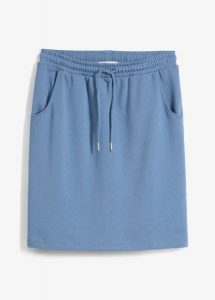 Spódnica dresowa z kieszeniami. Czarne spódnice bonprix, bez wzorów, z dresówki. Za 64,99 zł.