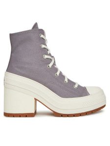 Converse Trampki Chuck 70 De Luxe Heel A12575C Fioletowy. Fioletowe trampki Converse, bez wzorów, z materiału, bez zapięcia. Za 429,99 zł.