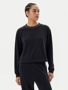 EA7 Emporio Armani Bluza 7W000142 AF12643 UC001 Czarny Loose Fit. Czarne bluzy EA7 Emporio Armani, m, bez wzorów, z syntetyku, bez kaptura. Za 349,99 zł.