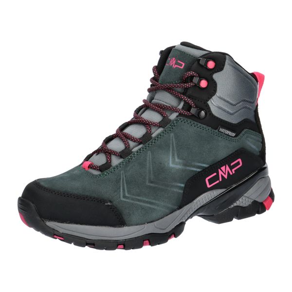 Buty trekkingowe damskie CMP F680 Melnick Mid Trekking. Czarne buty trekkingowe CMP, z materiału, za kostkę, bez zapięcia. W wyprzedaży za 399,99 zł.