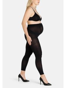 Camano Legginsy "Maternity" w kolorze czarnym - 50 DEN rozmiar: 40/42. Czarne legginsy Camano, bez wzorów. Za 60,99 zł.