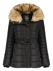 Canadian Peak Kurtka zimowa "Belle" w kolorze czarnym rozmiar: M. Czarne kurtki Canadian Peak, na zimę, m, bez wzorów, z puchu, bez kaptura. Za 300,08 zł.