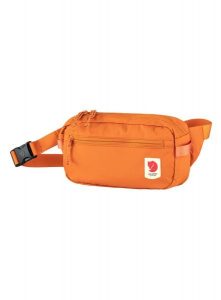 Saszetka Fjallraven High Coast Hip Pack - sunset orange. Brązowe nerki i saszetki Fjällräven, bez wzorów, z meshu. Za 264,45 zł.