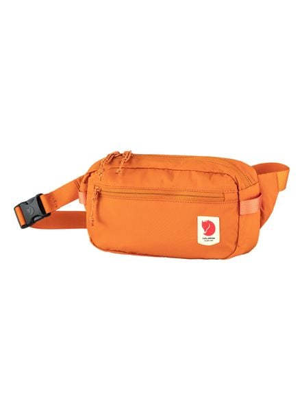 Saszetka Fjallraven High Coast Hip Pack - sunset orange. Brązowe nerki i saszetki Fjällräven, bez wzorów, z meshu. Za 260,25 zł.