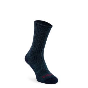 Skarpety trekkingowe Bridgedale Hike Mid Merino C Boot. Niebieskie skarpetki Bridgedale, bez wzorów. Za 96,99 zł.
