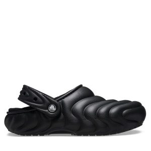 Klapki Crocs. Czarne klapki Crocs, bez wzorów, bez obcasa. Za 169,99 zł.