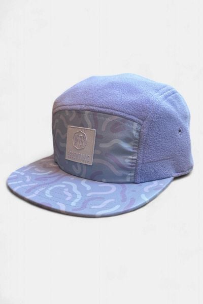 Zimowa czapka z polaru Unisex dla dorosłych z 5 panelami - liliowa. Niebieskie czapki AFTER ESSENTIALS, bez wzorów, z materiału, eleganckie. Za 66,00 zł.