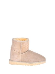 Moosefield Skórzane botki w kolorze beżowym rozmiar: 37. Brązowe botki Moosefield, bez wzorów, z materiału, bez obcasa, bez zapięcia. Za 100,75 zł.