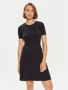 Tommy Hilfiger Sukienka codzienna WW0WW42461 Granatowy Slim Fit. Niebieskie kombinezony TOMMY HILFIGER, s, bez wzorów, z syntetyku, bez kołnierzyka, bez ramiączek. Za 409,99 zł.