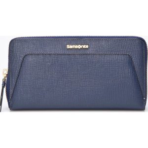 Samsonite - Portfel skórzany. Szare portfele marki Samsonite, z materiału. W wyprzedaży za 239,90 zł.
