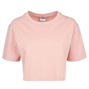 Krótka Koszulka Damska Oversize Crop. Czerwone bluzki Urban Classics, m, bez wzorów, sportowe, bez kołnierzyka, bez ramiączek. Za 48,99 zł.