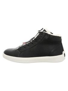 Think! Skórzane sneakersy w kolorze czarnym rozmiar: 41,5. Czarne trampki Think, bez wzorów, za kostkę, bez zapięcia. Za 347,95 zł.