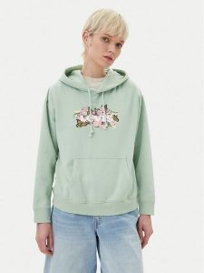 Levi's® Bluza Everyday A8801-0035 Zielony Regular Fit. Zielone bluzy s, bez wzorów, z bawełny, bez kaptura. Za 219,99 zł.