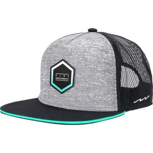 Czapka z daszkiem Aztron Hex Grey Logo. Szare czapki AZTRON, bez wzorów, z bawełny, sportowe. Za 45,99 zł.