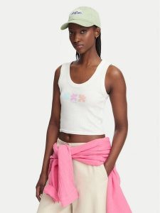 Billabong Top Block Party EBJZT00442 Biały Regular Fit. Białe topy Billabong, xl, bez wzorów, z bawełny, bez kołnierzyka, bez ramiączek. Za 119,99 zł.