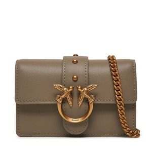 Torebka PINKO. Szare torebki wieczorowe Pinko, bez wzorów, bez dodatków. Za 599,99 zł.