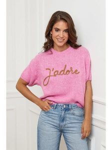 L'armoire de Suzette Sweter w kolorze jasnoróżowym rozmiar: 34/36. Różowe swetry oversize L'armoire de Suzette, l, bez wzorów, z wełny, bez ramiączek. Za 130,50 zł.