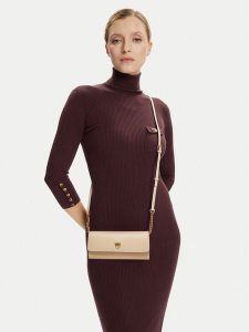 PINKO Torebka Love Tiny Brids Wallet C AI 25-26 PCPL 103765 A0F1 Beżowy. Brązowe torebki klasyczne Pinko, bez wzorów, ze skóry, bez dodatków. Za 629,99 zł.