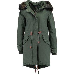 Khujo CADDY Parka dark green. Płaszcze marki khujo. W wyprzedaży za 650,30 zł.