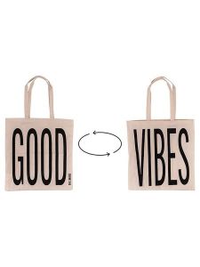 TINTEUNICHE Shopper bag "Bigismore - Good Vibes" w kolorze beżowym - 42,4 x 40 cm rozmiar: onesize. Brązowe shopper bag TINTEUNICHE, bez wzorów, z materiału, bez dodatków. Za 35,10 zł.