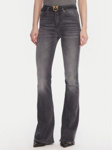 PINKO Jeansy Flora 100166 A2S2 Szary Flare Fit. Szare jeansy Pinko, bez wzorów, z bawełny. Za 679,99 zł.