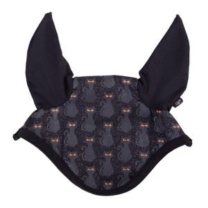 Czapka dla konia QHP Halloween. Czarne czapki QHP, bez wzorów, sportowe. Za 137,00 zł.