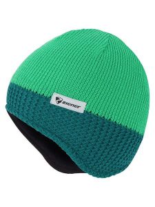 Ziener Czapka beanie "Igosch" w kolorze zielonym rozmiar: XS. Zielone czapki Ziener, bez wzorów, z polaru. Za 66,00 zł.