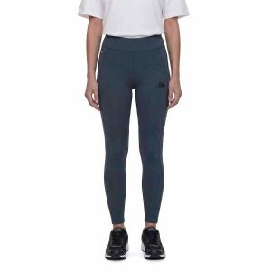 Damskie legginsy Kappa Idva. Niebieskie legginsy Kappa, bez wzorów. Za 258,00 zł.