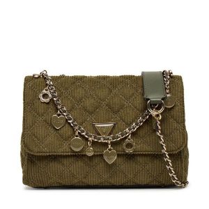 Torebka Guess. Zielone torebki wieczorowe Guess, z aplikacjami, bez dodatków. Za 399,99 zł.
