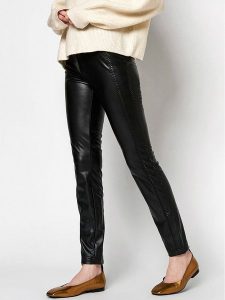 Rosner Legginsy "Alisa" w kolorze czarnym rozmiar: 36/L30. Czarne legginsy Rosner, bez wzorów, ze skóry, z podwyższonym stanem. Za 194,95 zł.