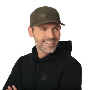 Czapka myśliwska unisex Tagart SHOT 2 WR z tkaniny impregnowanej. Zielone czapki tagart, bez wzorów, z tkaniny, sportowe. Za 139,00 zł.