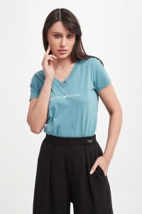 T-shirt damski EMPORIO ARMANI UNDERWEAR. T-shirty Emporio Armani Underwear, s, bez wzorów, bez kołnierzyka, bez ramiączek. Za 249,00 zł.