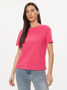 United Colors Of Benetton T-Shirt 3096D102O Różowy Regular Fit. Czerwone t-shirty United Colors of Benetton, s, bez wzorów, z bawełny, bez kołnierzyka, bez ramiączek. Za 49,99 zł.