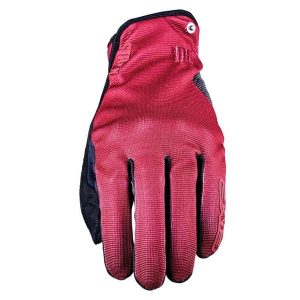 Rękawiczki STATEN - BORDOWE - M/9. Czerwone rękawiczki FIVE GLOVES, bez wzorów. Za 152,00 zł.