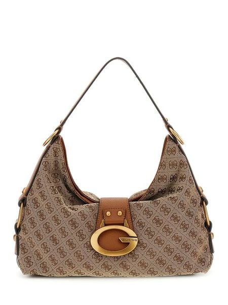 Guess Torebka HWJJ93 08180 Brązowy. Brązowe torebki klasyczne Guess, z aplikacjami, z materiału, bez dodatków. Za 674,99 zł.