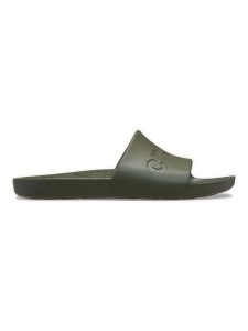 Crocs Klapki w kolorze khaki rozmiar: 38/39. Brązowe klapki Crocs, bez wzorów, z otwartym noskiem, bez obcasa. Za 105,38 zł.