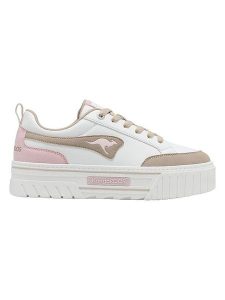 Kangaroos Sneakersy "Apex" w kolorze biało-beżowo-jasnoróżowym rozmiar: 40. Białe trampki KangaROOS, bez wzorów, bez zapięcia. Za 146,45 zł.