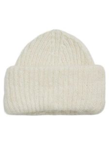 MOSS COPENHAGEN Czapka "Annalisa" w kolorze kremowym rozmiar: onesize. Brązowe czapki Moss Copenhagen, bez wzorów, z materiału. Za 118,07 zł.