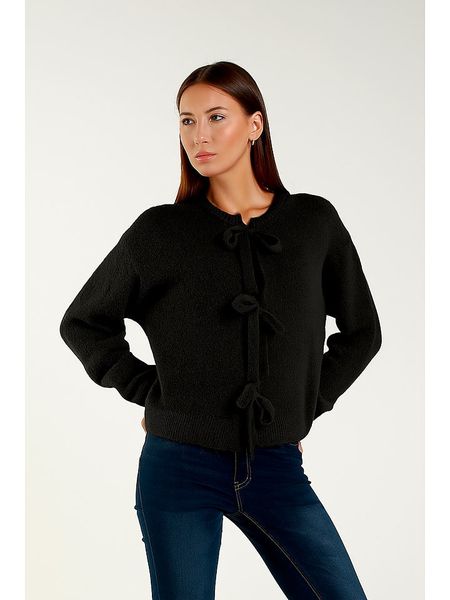 Tamba Kardigan w kolorze czarnym rozmiar: 36/38. Czarne kardigany Tamba, bez wzorów, z wełny, bez ramiączek. Za 175,67 zł.