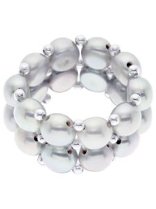 ATELIERS SAINT GERMAIN Pierścionek perłowy w kolorze szarym rozmiar: onesize. Szare pierścionki ATELIERS SAINT GERMAIN, z perłą. Za 130,99 zł.