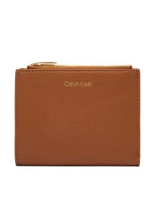 Calvin Klein Bilonówka LV04F1135G Brązowy. Brązowe portfele Calvin Klein, bez wzorów, ze skóry. Za 289,99 zł.