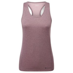 Top damski Montane Dart. Brązowe topy Montane, bez wzorów, sportowe, bez kołnierzyka, bez ramiączek. Za 175,65 zł.