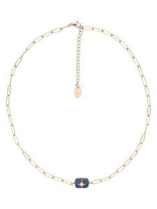 U.S. Polo Assn. Pozłacany naszyjnik z lapis lazuli - dł. 36,5 cm rozmiar: onesize. Niebieskie naszyjniki U.S. Polo Assn., z lazurytem, metalowe. Za 86,99 zł.