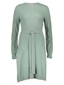 Replay Sukienka w kolorze zielonym rozmiar: M. Zielone sukienki Replay, m, bez wzorów, z kaszmiru, bez kołnierzyka, bez ramiączek, midi. Za 257,31 zł.