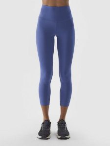4F Legginsy sportowe w kolorze niebieskim rozmiar: S. Niebieskie legginsy 4f, s, bez wzorów, z materiału, outdoorowe. Za 57,20 zł.