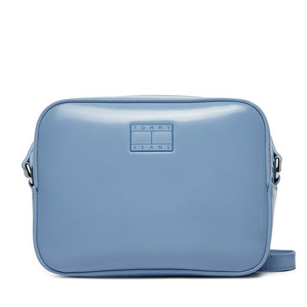 Torebka Tommy Jeans. Niebieskie listonoszki Tommy Jeans, bez wzorów, z jeansu, bez dodatków. Za 199,99 zł.